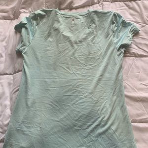 light blue loose fit athletic top